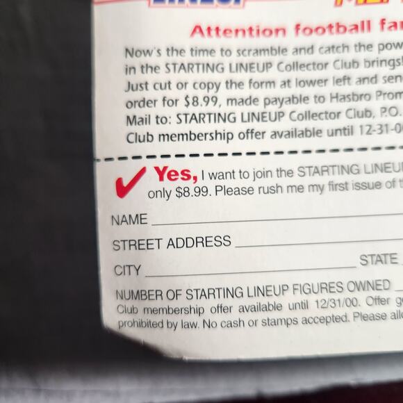 Starting Lineup NFL 1999-2000 New England Patriots Drew Bledsoe With Card New - Picture 7 of 9